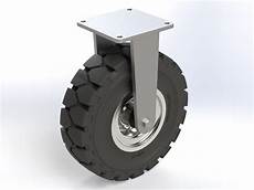 Fixed Type Rubber Coated Heavy Industry Wheels